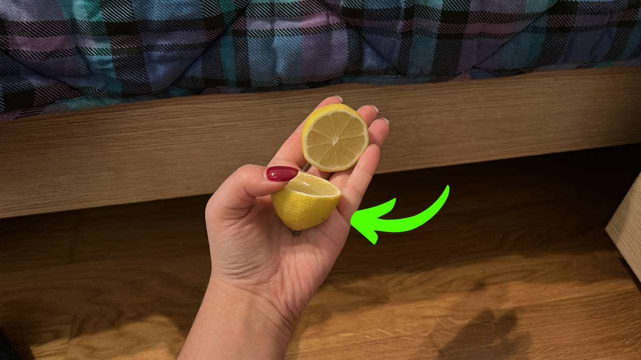 Limone con sale sotto il letto